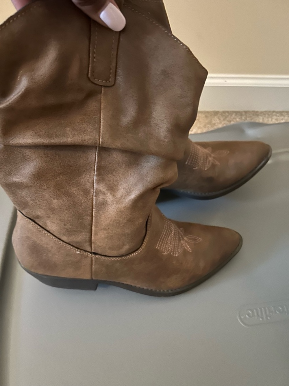 Women's Brown Western Knee-High Boots